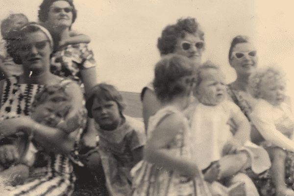 Group of Mothers and Children from 1960s