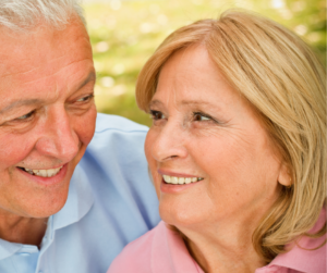 Couple looking at each other asking why it is it important for people to look at your eyes